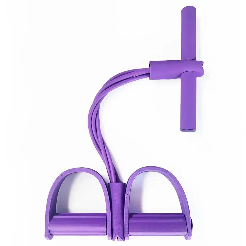 4-Tube Pedal Resistance Trainer - Sit-Up & Core Strength Equipment