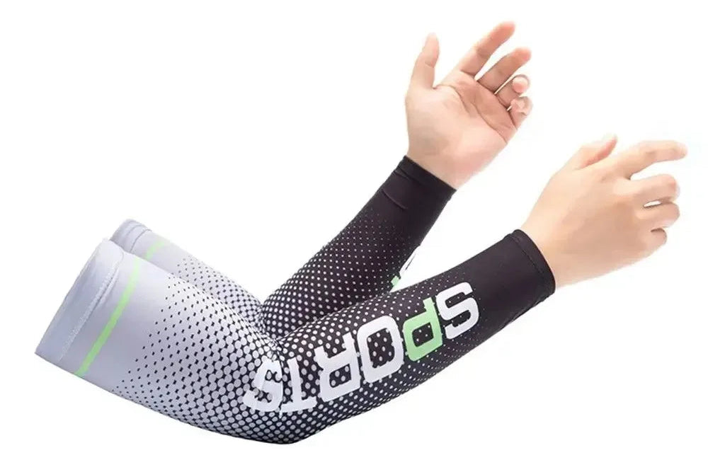 UV Protection Arm Sleeves - Cooling Ice Silk Sleeves for Cycling
