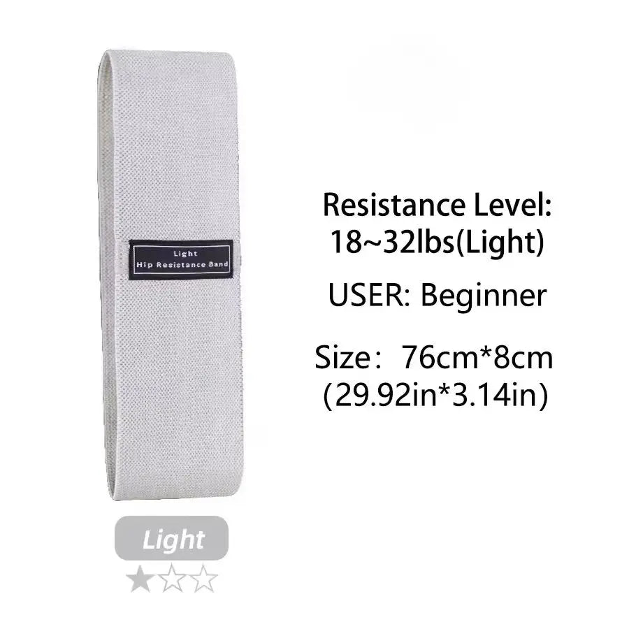 Fabric Resistance Hip Bands - Booty & Glute Workout Bands Set