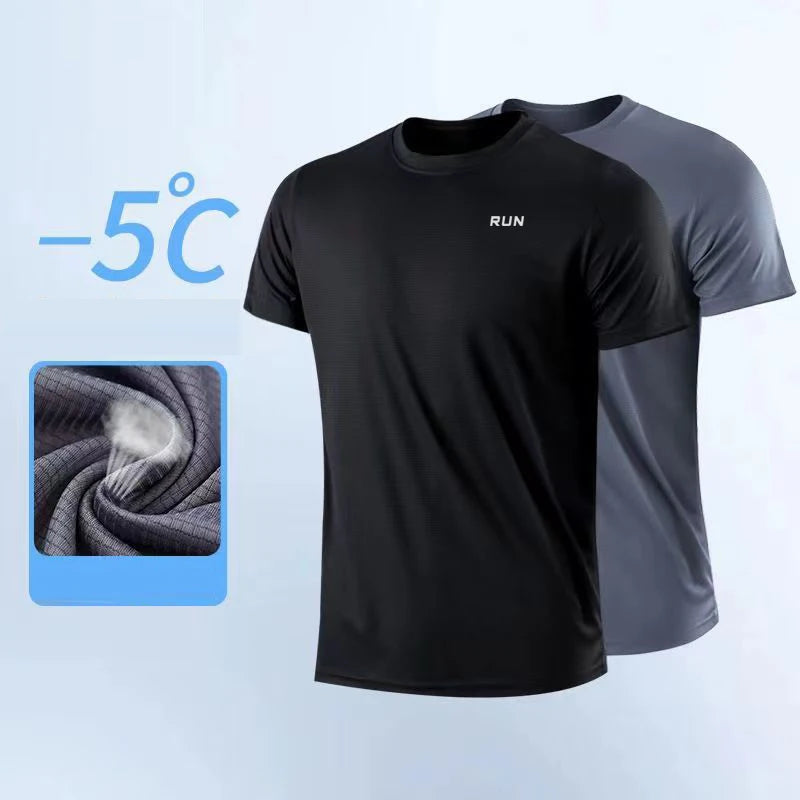 Mens Workout Shirt Quick Dry - Moisture Wicking Training Tee