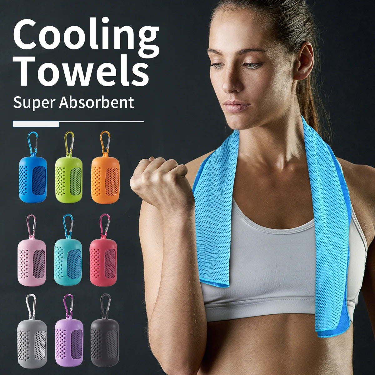 Instant Cooling Sports Towel - Quick-Dry Gym & Yoga Towel