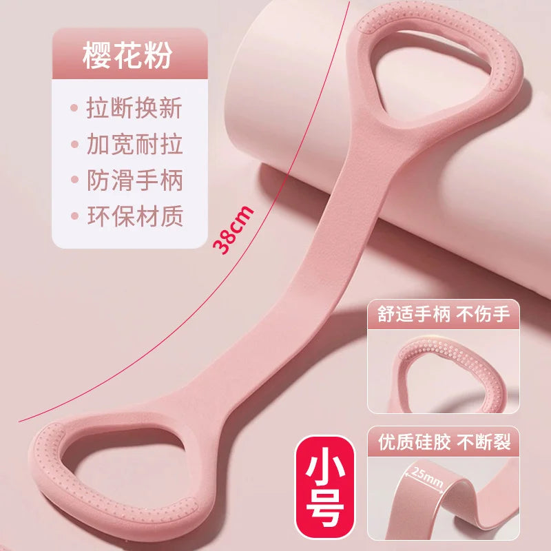 Figure-8 Yoga Stretch Strap - Shoulder & Back Flexibility Tool