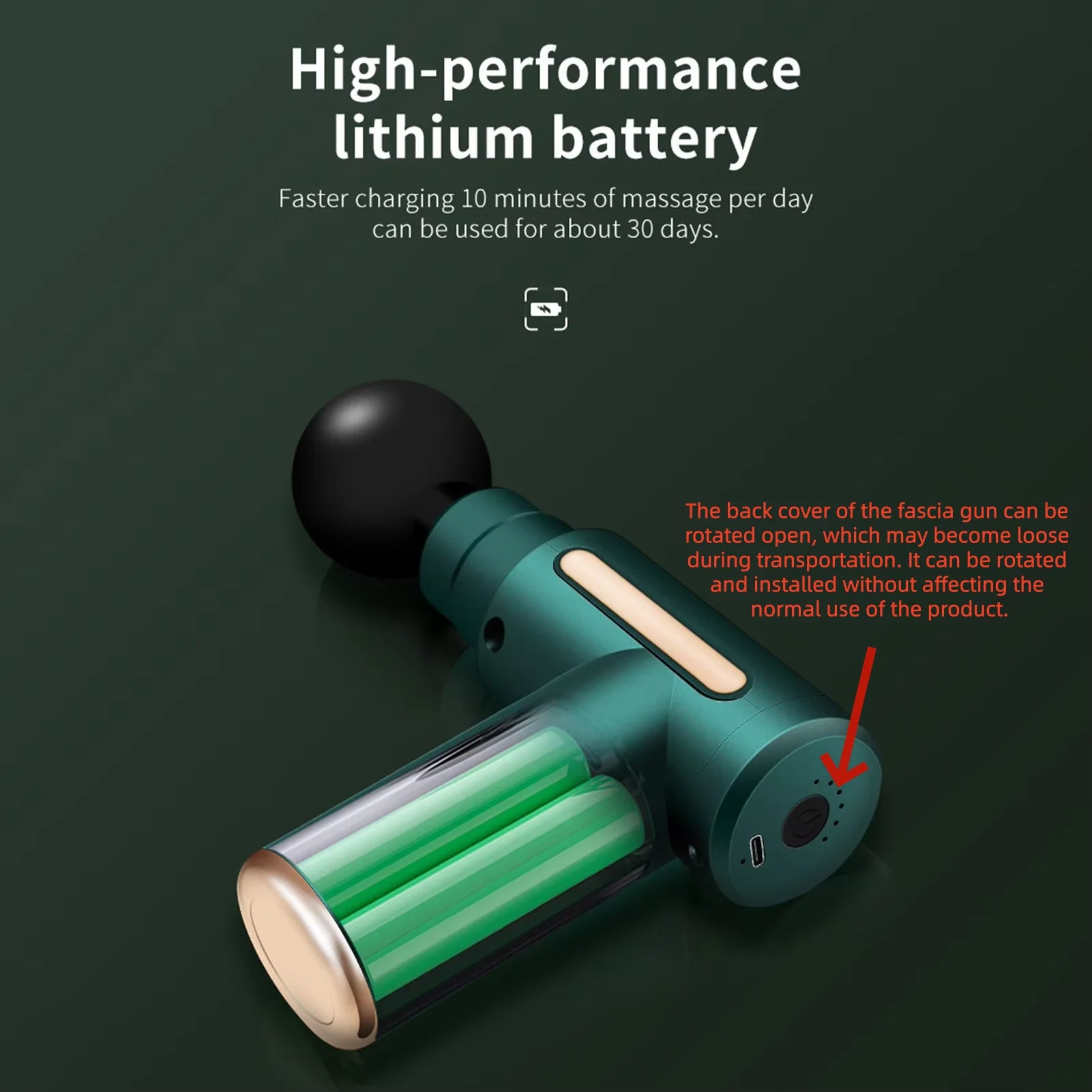 Mini Massage Gun - Portable Deep Tissue Percussion Massager