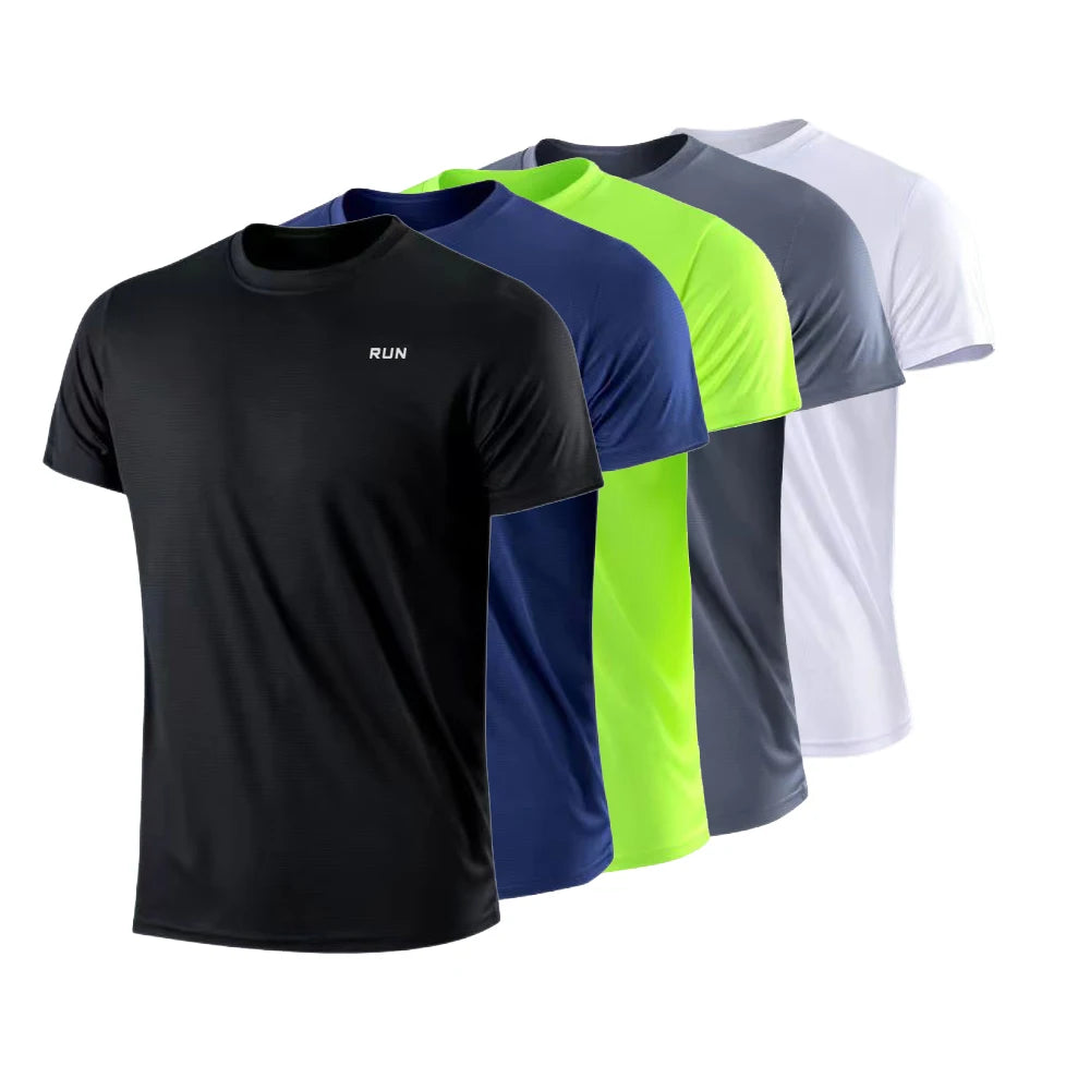 Mens Workout Shirt Quick Dry - Moisture Wicking Training Tee