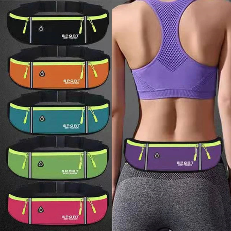 Running Waist Bag - Waterproof Phone Holder Belt for Cycling & Gym