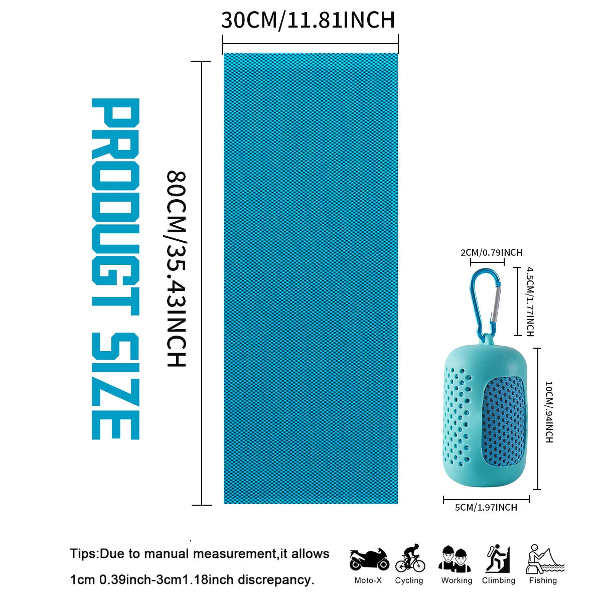 Instant Cooling Sports Towel - Quick-Dry Gym & Yoga Towel