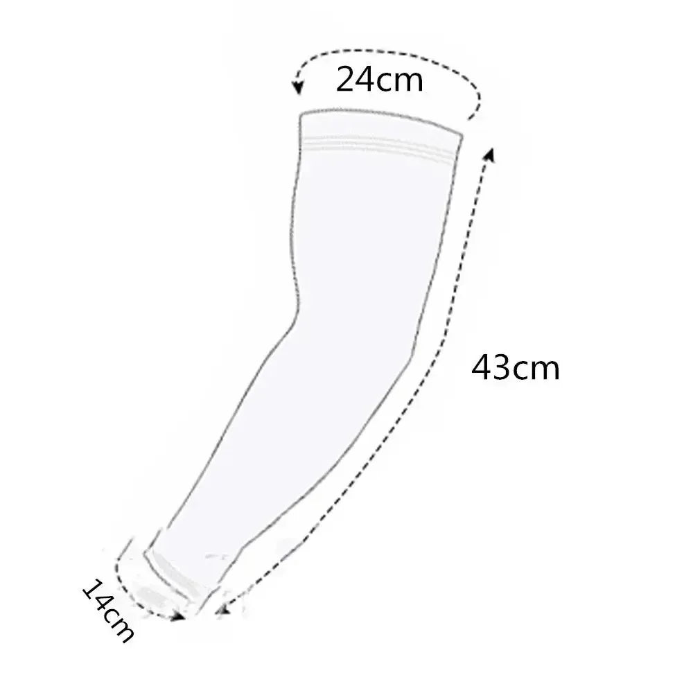 UV Protection Arm Sleeves - Cooling Ice Silk Sleeves for Cycling