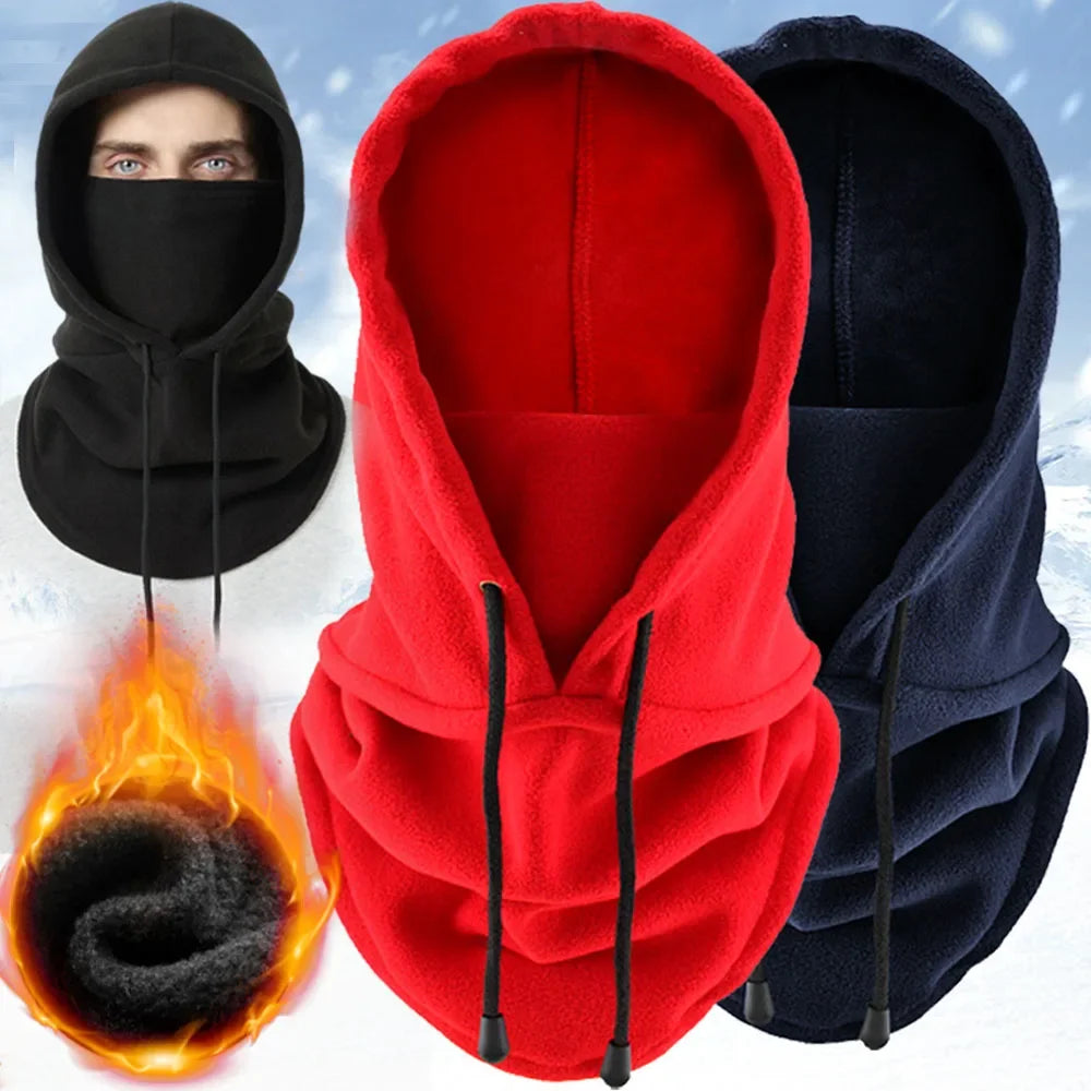 Winter Thermal Fleece Balaclava - Windproof Face Mask & Neck Warmer