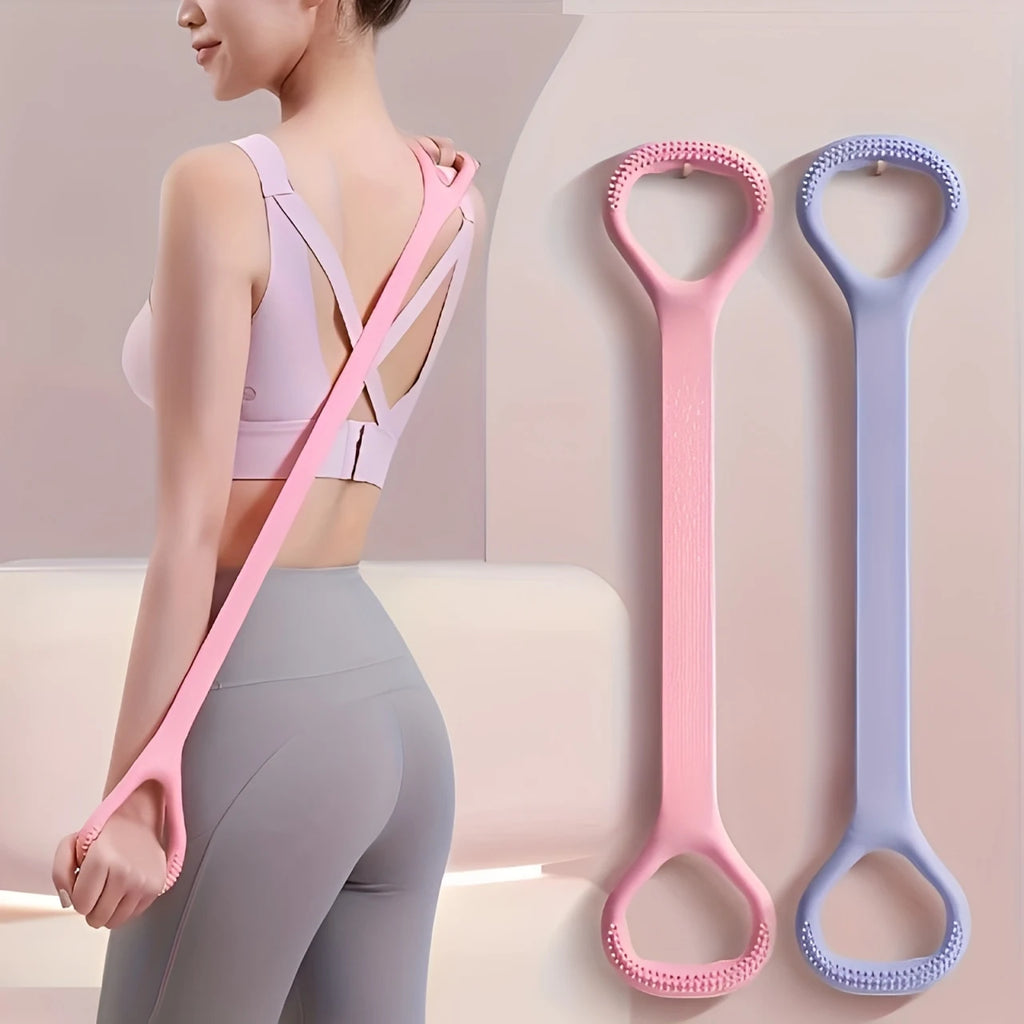Figure-8 Yoga Stretch Strap - Shoulder & Back Flexibility Tool