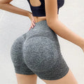 High-Waist Booty Lifting Yoga Shorts - Tummy Control & Ruched Design
