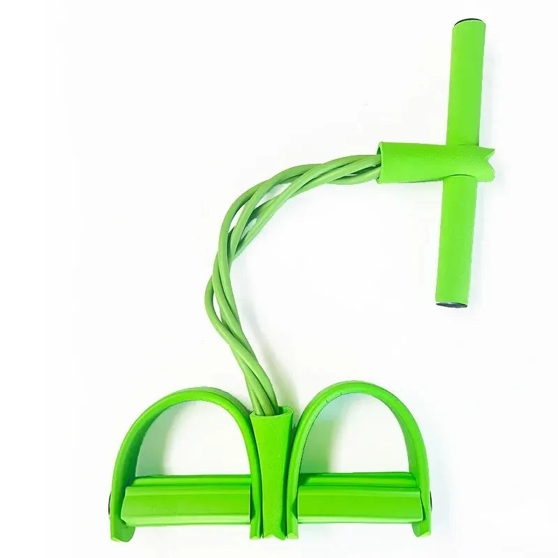 4-Tube Pedal Resistance Trainer - Sit-Up & Core Strength Equipment